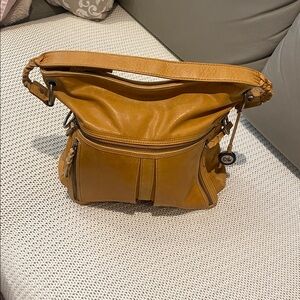 The Sak camel leather bag